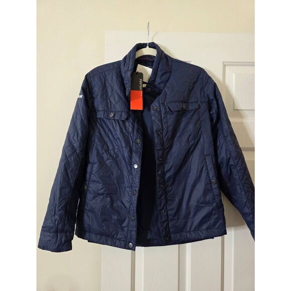 STIO Women's Skycrest Insulated Snap Shirt S with customized logo NWT - Picture 1 of 10